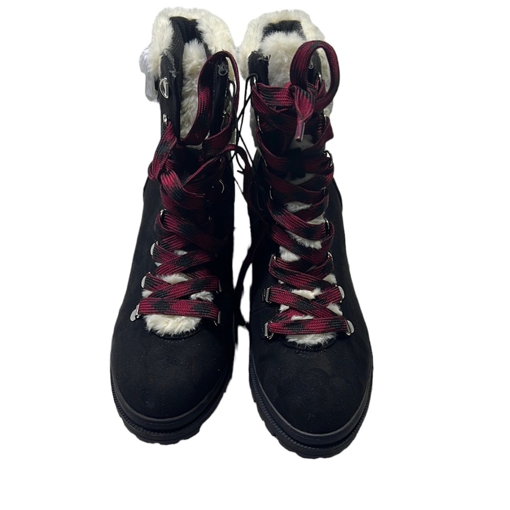 POP Fortitude black red boots NWT CB13